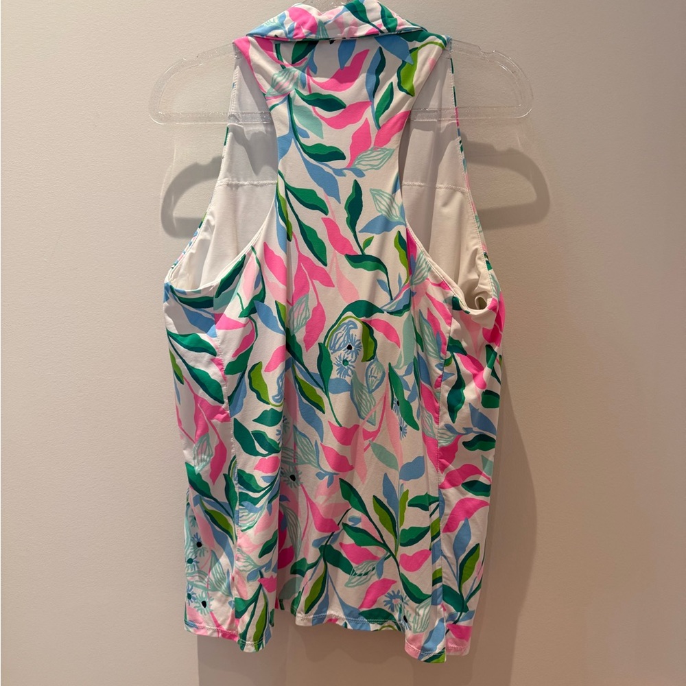 Lilly Pulitzer Luxletic Pink and Blue Top - Picture 4 of 4